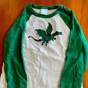 Hannah Andersson Boys Long Sleeve Tee with Dragon size 4